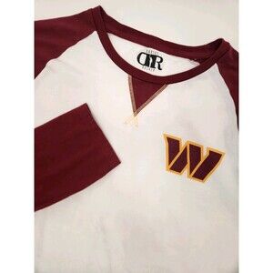 Washington Commanders Shirt Men's M White Red Long Sleeve Crew NFL Darius Rucker